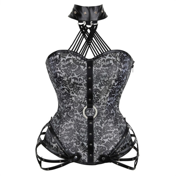 Waist Trainer Shapewear Topper Dameklær Undertøy Sexy Korsett black L