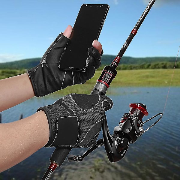 Fiskehandsker - Koldt Vintervejr Herre- og Damefiske S-xl Black L