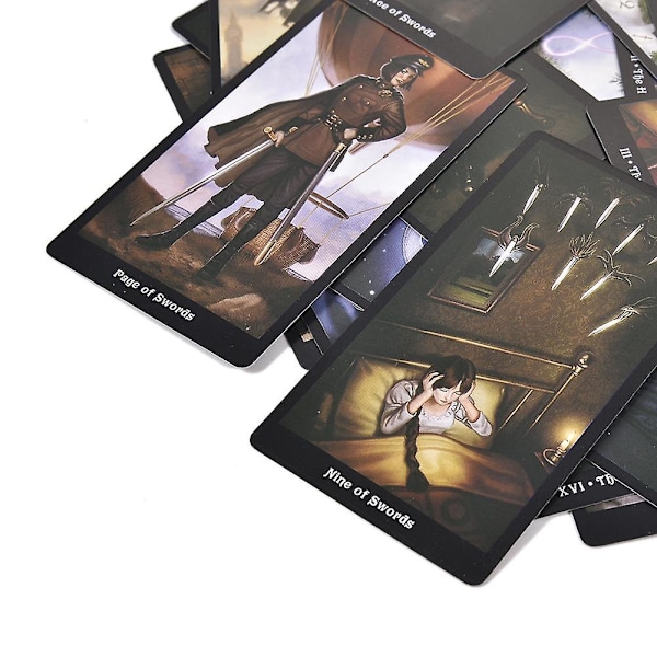 Tarot-kortit steampunk tarot -pöytäpakka lautapeli kortti perhekokouksiin ja juhliin pelikorttipeleihin Green withc