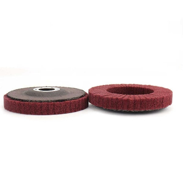 25 stk. 10 cm Nylon Fiber Lamelslibeskive Poleringsslibeskive, Skuresvamp Polerskive til Vinkelsliber