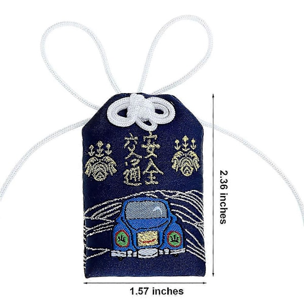 5 Stycken Japanska Omamori Påsar Lyckoamuletter för Hälsa/Utbildning/Kärlek/Framgång/Säkerhet, 5 S