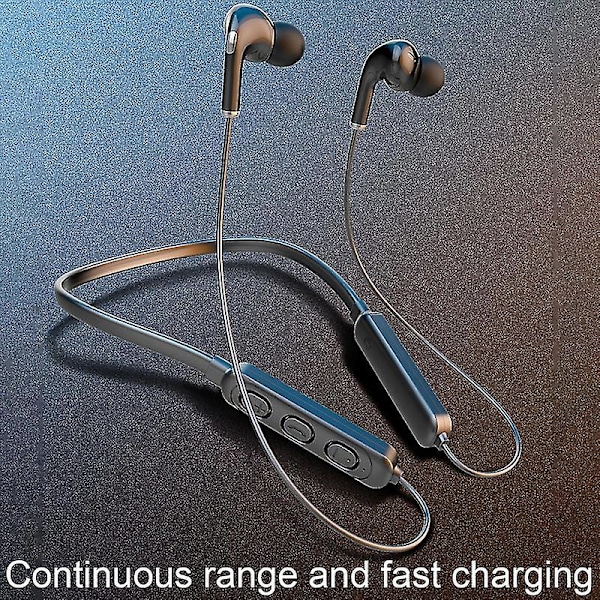 Langaton Bluetooth-yhteensopiva niskalenkillinen kuuloke stereobassolla, vedenkestävät urheilunappikuulokkeet Q