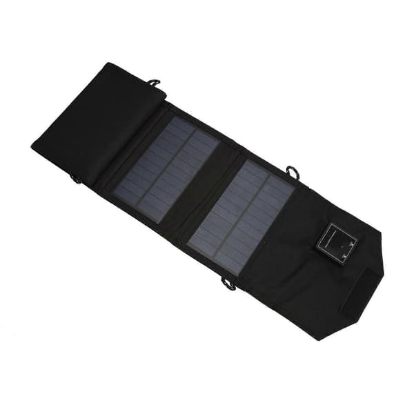 Sammenleggbar solcellelader 12W Dobbel USB Vanntett Panel for Laptop