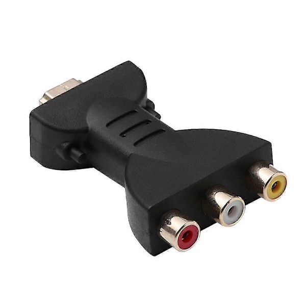 Video Audio Converter Adapter HDMI til 3 RCA Adapter Bærbar HDMI til AV Rød Hvid Gul HDMI til AV Converter HD HDMI til AV Converter Datakabel (1 stk)