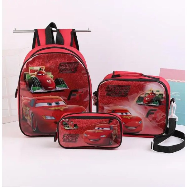Spider-Man Barnskolväska Disney Frozen Elsa Princess Ryggsäck 3 Delar/Set Förskola Tecknad Skolväska only pencil bag12