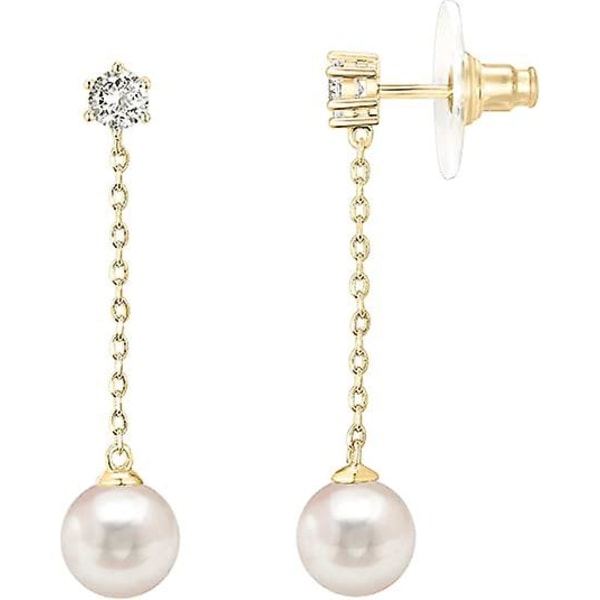 14k Guldbelagt Sterling Sølv Stift Shell Perle Drop Øreringe | Perle Øreringe Til Kvinder
