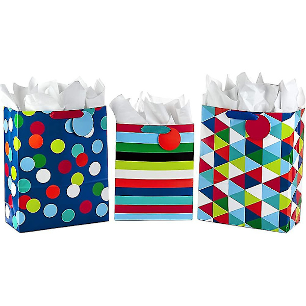 Presentpapperspaket för alla tillfällen med klipplinjer på baksidan