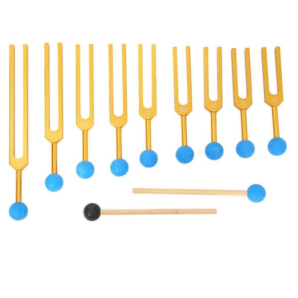 Stemmegafler Sett Massasjeball for Healing Chakra Lydterapi, C