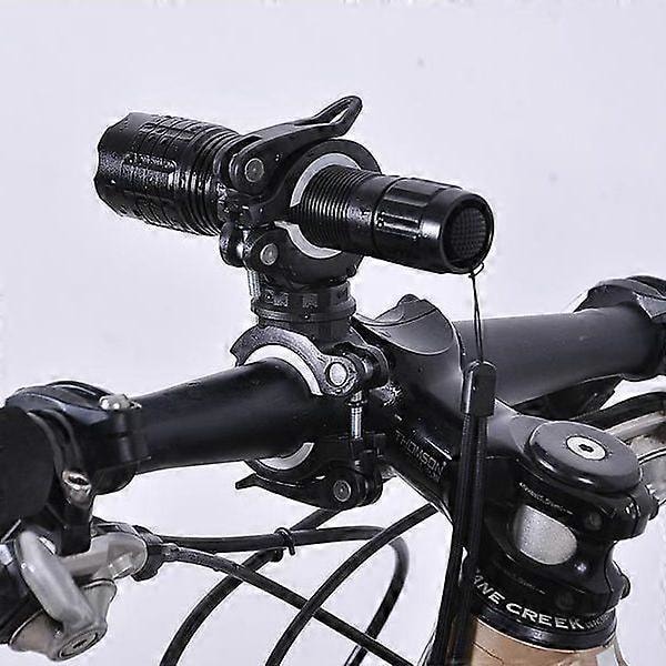 360 graders roterende sykkellys dobbel holder LED frontlykt lampe pumpe styrefeste