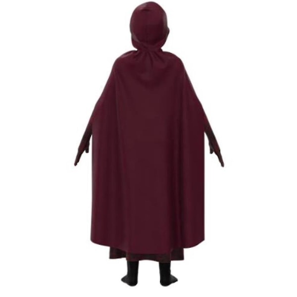 Børn Piger Drenge Scarlet Halloween Fest Hætteklædt Kostume Jumpsuit Bodysuit Udklædning 4-13 År_n 8-9 Years
