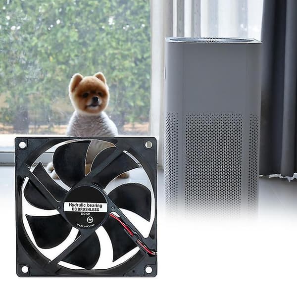 12025 Køleventilator Effektiv Stor Luftstrøm Plastik Glideleje DC Børsteløs Radiatorventilator Til Luftrenser Q