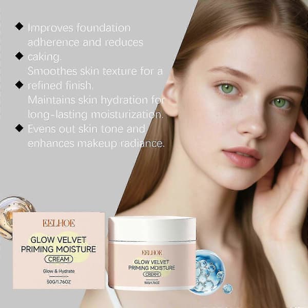 Fuktkräm före makeup för en slät hudbas