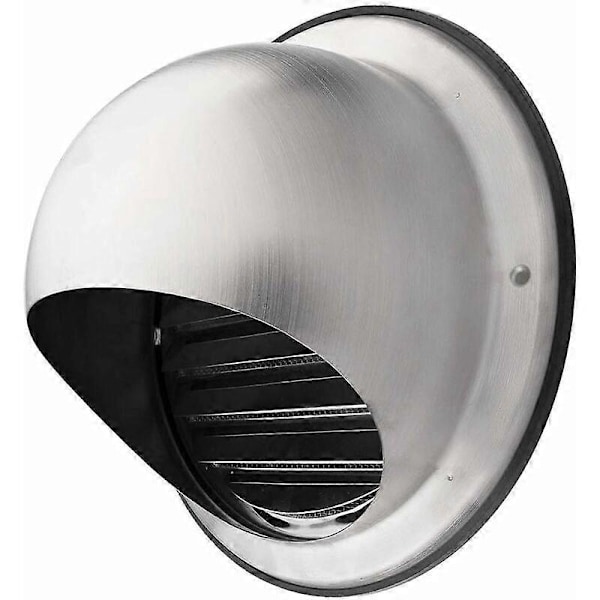 Ventilationsgaller 120 mm Galler Ventilation Rostfritt Stål Hög Kvalitet Ventilationsgaller Utomhus Med Myggnät Skyddar Fasaden och Förhindrar Kalluftsinflöde/Gr