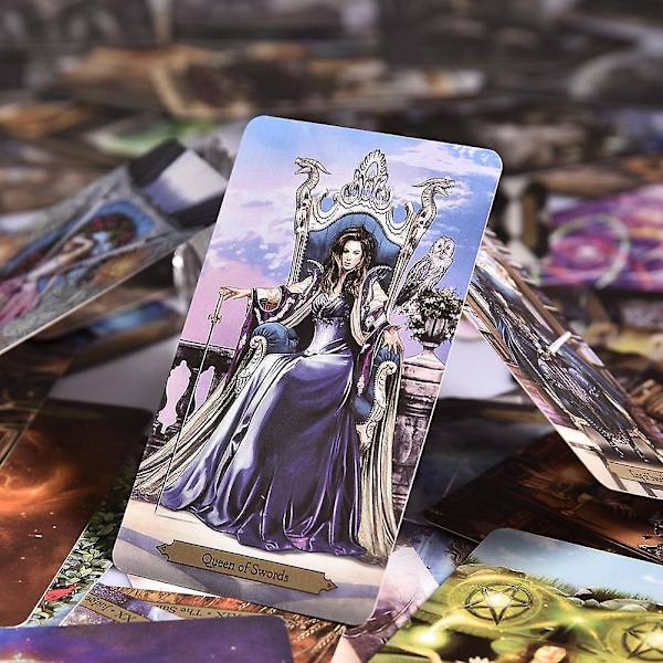 Wizards tarot -kortit englanniksi, lue kohtalo lautapeli oraakkelikortit pelikorttipakka pelit juhliin henkilökohtaiseen viihteeseen Light grey