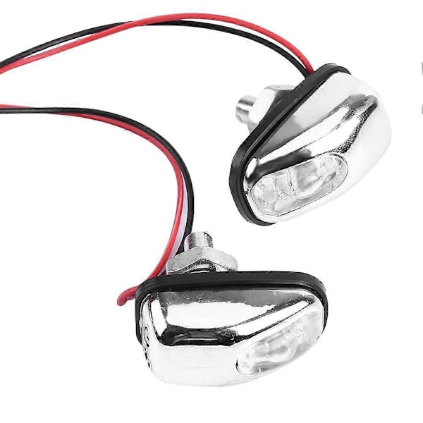 Par LED-strålkastare för vindrutetorkare, huv, strålkastare, vattenspruta, munstycke, 12V