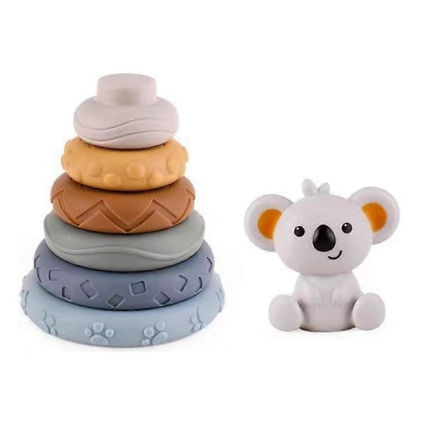 Koala stablemusikkringer Tidlig utdanning puslespill regnbue ringer Koala leketøy