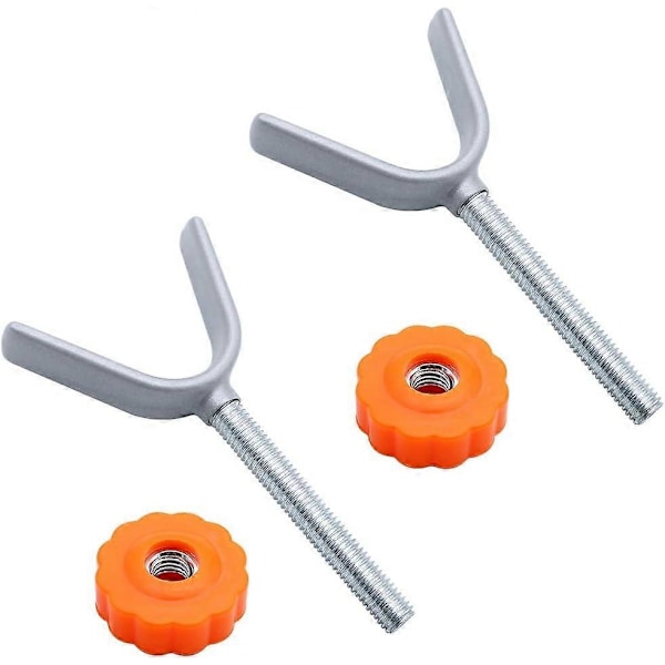 2 Stykker Y Form Spindelstang Ekstra Lang Gjenget Spindelstenger Babygrinder Tilbehør