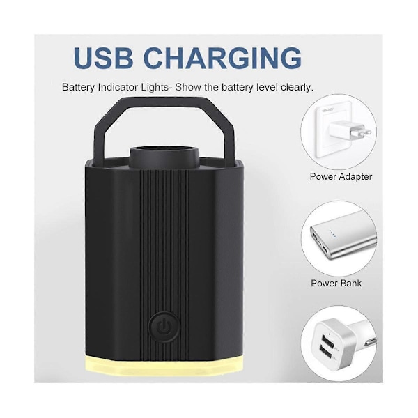 Inflator Pumpe Indbygget Strømforsyning USB Hurtig Luftmadras Svømmering Oppustelig Sofa Trådløs El
