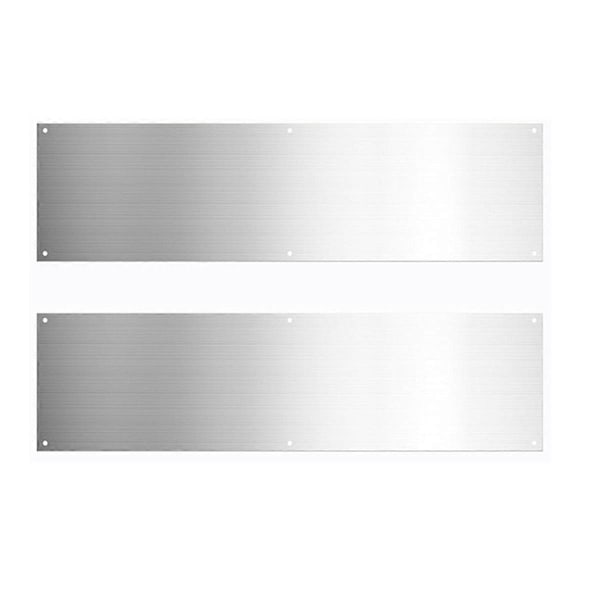 2 Stk. Sparkeplader til Døre Sparkeplader til Yderdøre Aluminium Sparkeplade til Døre Dekor Undgå th