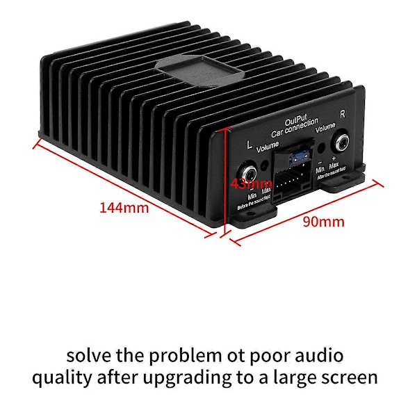 4x80W Bilradioforstærker til Android Radio DSP Højttalerforstærker