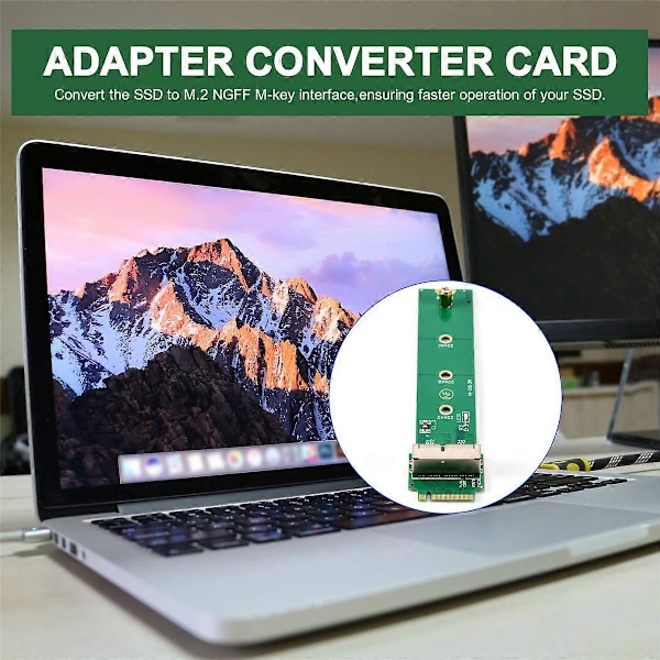 SSD til M.2 NGFF Adapter Konverteringskort for 2013 2014 2015 Apple Macbook Air Mac Pro SSD
