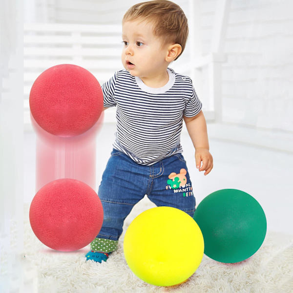 Tyst Boll Anti-fall Ingen Pumpning Krävs Mjuk Hög Elastisk Solid Yellow