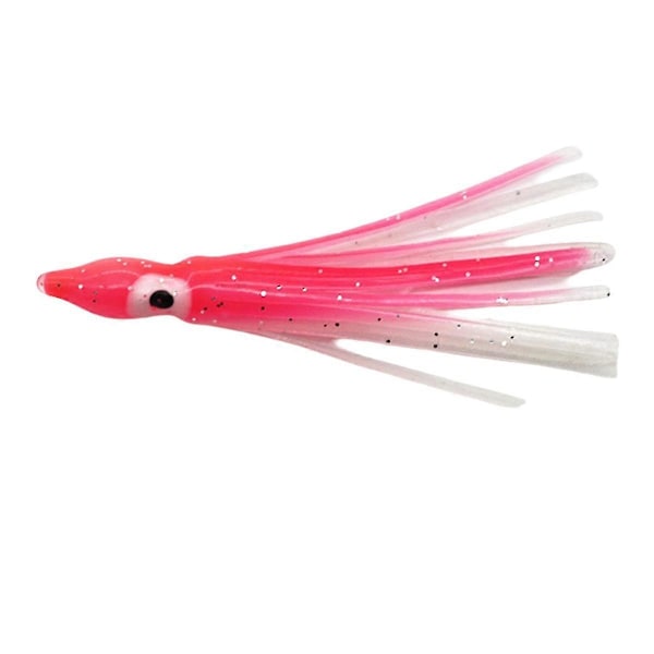 Myk blekksprut agn 100mm Blekksprut agn Squid Skirt Fiskeutstyr Trolling Agn PVC Selvlysende Skjørt Fiskeagn 005