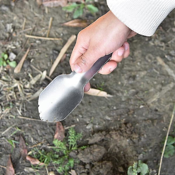 Håndspade, Lett Håndspade Trowel i Aluminiumlegering for Camping Fotturer Ryggsekktur Hagearbeid Sølvfarget 1 stk