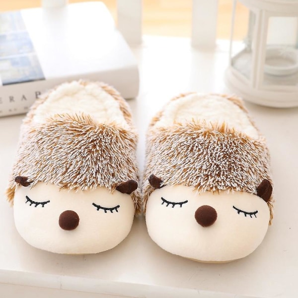 Populär Enhörning Hund Igelkott Söt Plysch Inomhus Varm Vinter Vuxna Hedgehog size 36-37