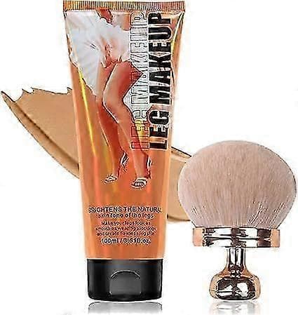 Miracle De Paris Benmakeupkräm & Borstset, Miracle De Paris Kroppstäckande Perfektor, Heltäckande Hudperfektor för Ben, Tatueringstäckande Makeup k2
