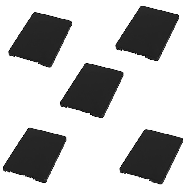 5 kpl Mini Pcie MSATA SSD - 2,5 tuuman SATA3 -sovitinkortti kotelolla, 7 mm paksuus, musta
