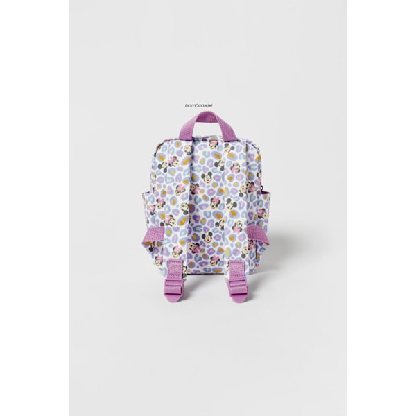 Disney Barnskolväska Mickey Mouse Mickey Minnie Mönster Ryggsäck Beige