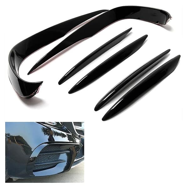 Bil Frontfanger Spoiler Splitter Deksel Tåkelys Grill Stripe for E Klasse W213 Sport E63 2016 2017