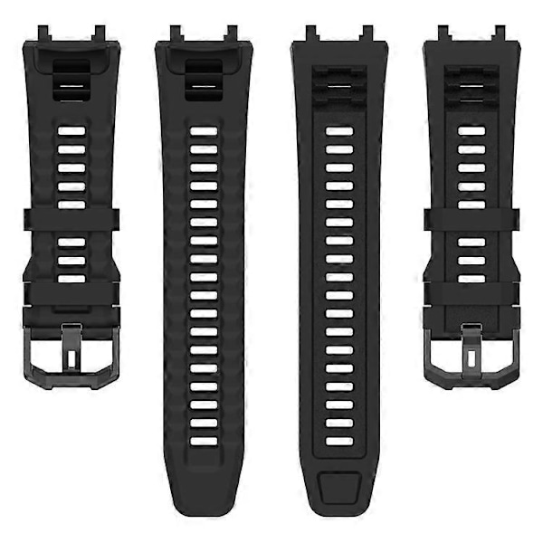 Kompatibel med Huami Amazfit Active Edge A2212 Udskiftningsarmbånd Blød Silikone Urrem Black