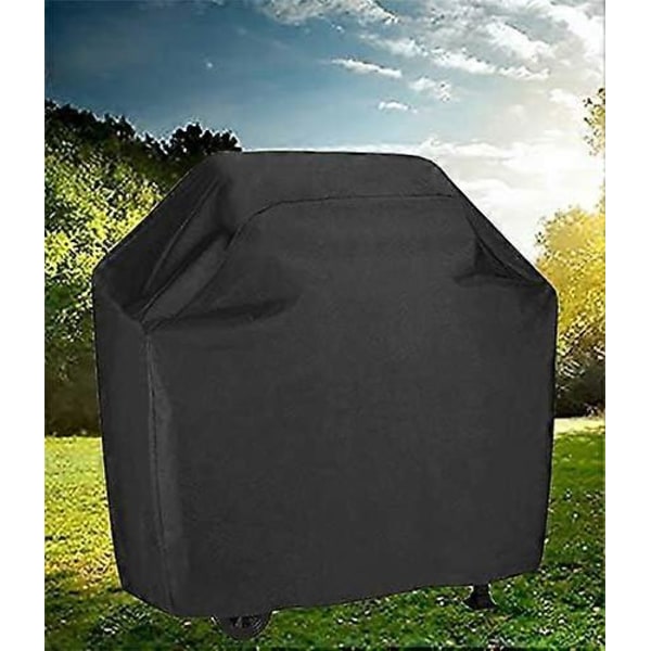 145*61*117Cm Grillöverdrag, Vattentätt Gasgrillöverdrag Svart 210D