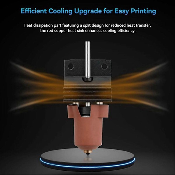 K1 Keramisk Hotend med Värmekylare Kit Snabbbyte Munstycke Helmetall Integrerad Extruder Hot End för K1
