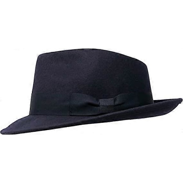 Fedora Hatt - 100% Ullfilt - Sammenleggbar for Reise - Vannavstøtende - Unisex - Tibetansk Cyan