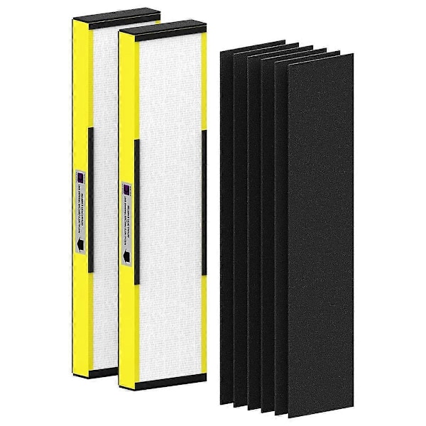 2-pak FLT5000 HEPA-erstatningsfilter til Germ Purifier AC5000, AC5000E, AC5250PT, AC5350B, AC5350