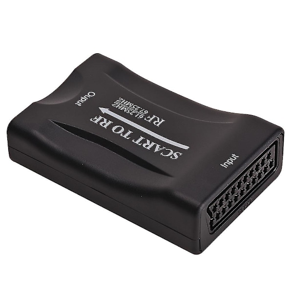 SCART til RF Koaksial Konverter Adapter SCART Digitalt Signal til RF Analogt Signal