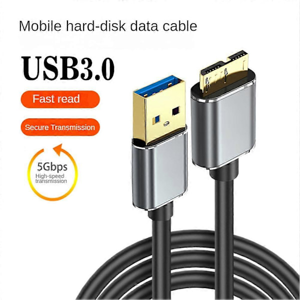 Ekstern harddisk kabel USB Micro-B HDD kabel Micro-B datakabel SSD Sata kabel til harddisk Mic