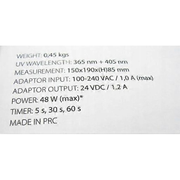 Semilac Neglelakk Lampe UV LED Manikyr Pedikyr Hybrid Geler 24in/48