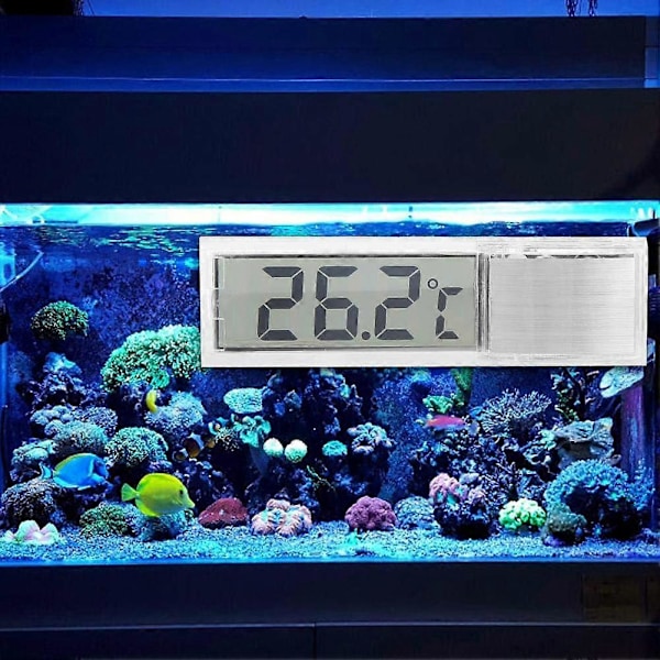 Praktisk akvarietermometer, elektronisk akvarietermometer, för inomhus kroppstermometer