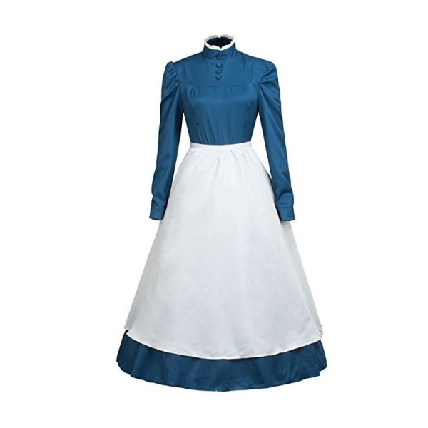 Hal Hall cosplay Sophie cosplay blå kjole dame cosplay kostume Blue L