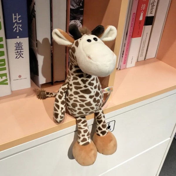 25 cm Skogsdjur Gosedjur Leksaker Barn Giraff Elefant Apa Lejon Tiger Gosedjur Leksaker Barn Födelsedagspresenter Monkey 25cm