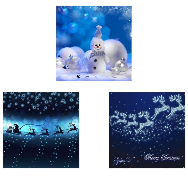 Jul Ljuslåda, Jul Älg Gammal Man Stämningsbelysning, Barnpresent, Dekoration För Hem Inomhus Utomhus Blue L