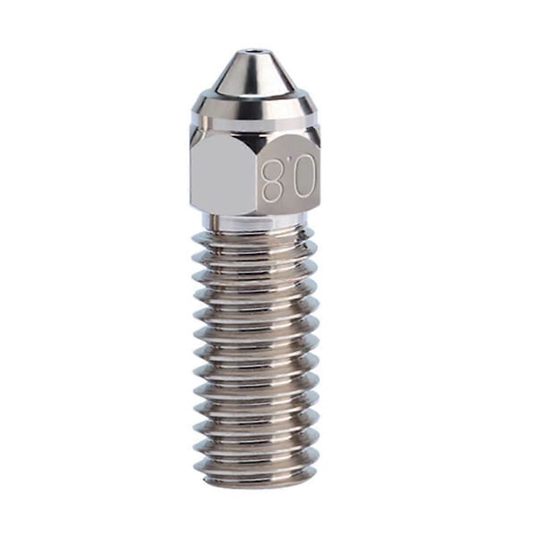 Til K1, K1 Max Printer High Flow Dyser 0.4mmx2Stk/0.6mmx2Stk/0.8mmx1Stk/1mmx1Stk 6Stk i alt