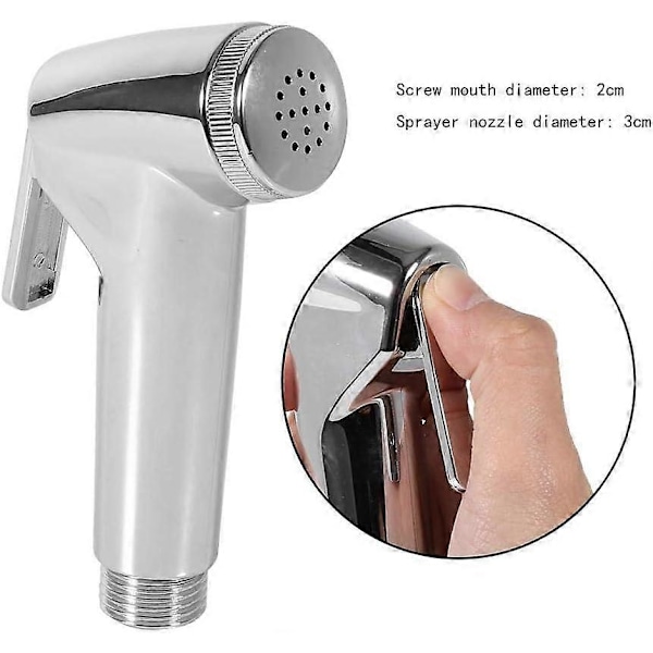 Håndholdt Bidet Sprøyte ABS Håndholdt Spray Dusj Sprøyte Toalett Hode Dusj Avleder Hygienisk