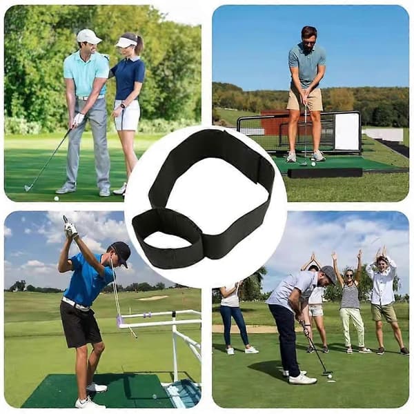 Golfsving Armforbindelsesbånd Nylon Elastisk Golfsving Træningshjælpemiddel
