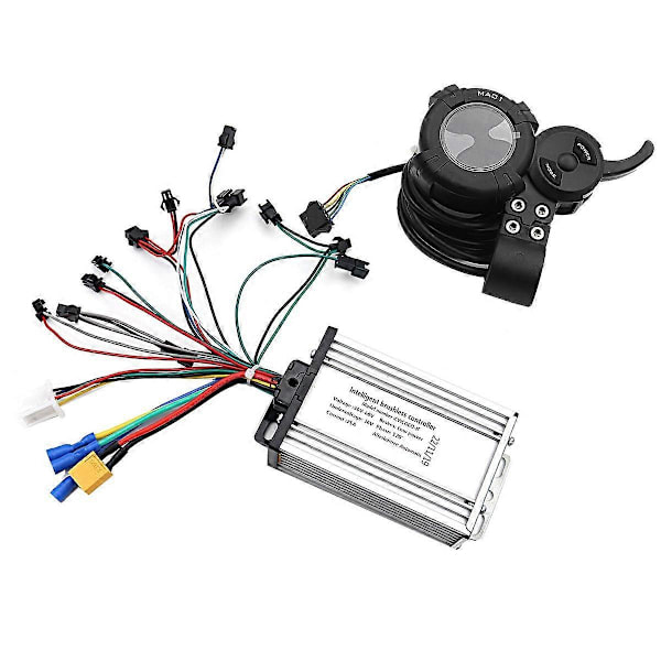 Sähköpotkulaudan 36V-60V 25A harjaton ohjain + 36V-72V MA01 LCD-näyttö 6 putken yleismallille