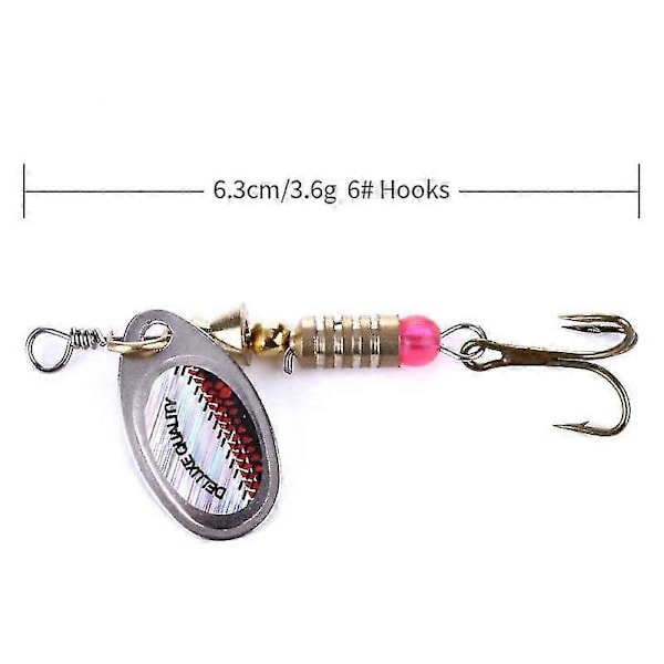 Fiske Lokkemad Roterende Ske Blink Metal Hårdt Agn Spinner Fiske Lokkemiddel Diskant